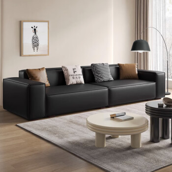 费杰罗沙发意式极简现代简约北欧小户型懒人豆腐块猫爪皮沙发2.